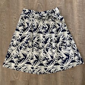 Ann Taylor Navy & White Skirt